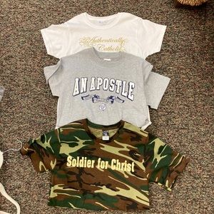 Three Catholic Tee Shirts